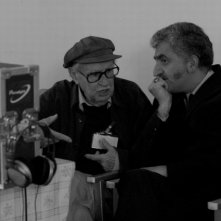 Cesare deve morire: Vittorio Taviani sul set del film a Rebibbia