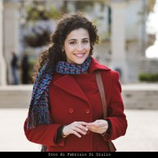 Katia Greco sul set de Il giovane Montalbano