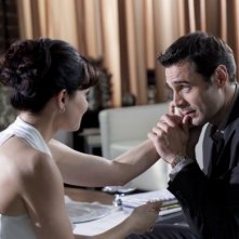 Sei passi nel giallo - Gemelle: Daniele Pecci ed Erica Durance in una scena della fiction