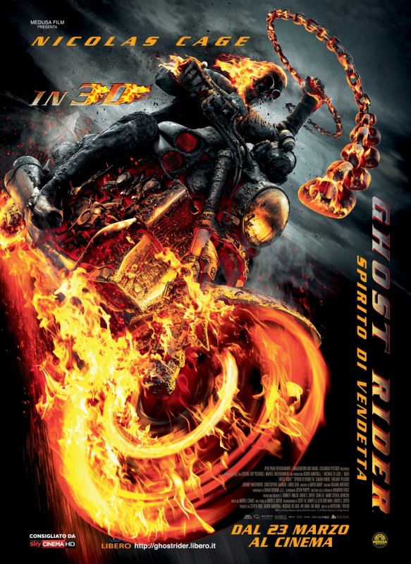 Ghost Rider Spirito Di Vendetta Il Poster Italiano 232367