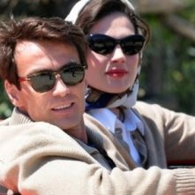 Alessio Boni e Anna Drijver nei panni di Ava Gardner in una scena della miniserie di Rai Uno Walter Chiari Fino all'ultima risata