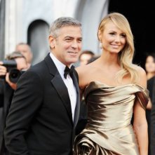 Oscar 2012 George Clooney E Stacy Keibler Sul Red Carpet 232631
