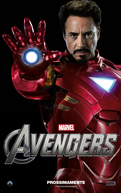 The Avengers Character Poster Italiano Per L Iron Man Di Robert Downey Jr 232674