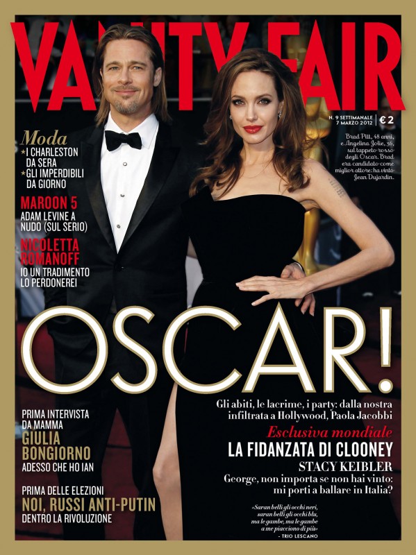 Brad Pitt E Angelina Jolie Sulla Cover Vanity Fair Febbraio 2012 Che Celebra Gli Oscar 2012 232807