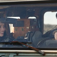 Eva Green e Matt Smith in auto in una scena di Womb
