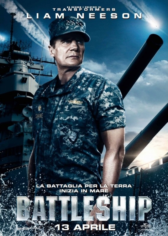 Battleship Il Character Poster Del Film Con Liam Neeson Nei Panni Dell Ammiraglio Shane 233184