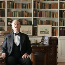 Bill Murray accoglie i prestigiosi ospiti nel suo studio insieme a Laura Linney in Hyde Park on the Hudson