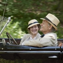 Bill Murray e Laura Linney in una scena di Hyde Park on the Hudson