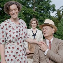 Bill Murray, Olivia Williams e Laura Linney in una scena di Hyde Park on the Hudson