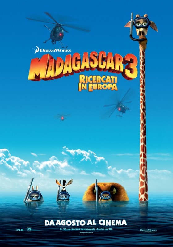 Madagascar 3 Ricercati In Europa La Locandina Italiana Del Film 233185