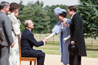 Olivia Colman, Bill Murray e gli altri membri del cast di Hyde Park on the Hudson in una scena del film