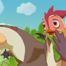 Leafie - La storia di un amore: la gallinella protagonista in una scena del film