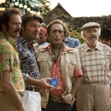 Nos plus belles vacances: Philippe Lellouche, Gérard Darmon, Christian Vadim, Alain Doutey in una scena.