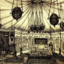 I cavalieri che fecero l'impresa - Bozzetto scenografia della tenda del Re (G.Pirrotta)