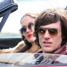 A destra, Elio Germano in una scena del film TV Faccia d'angelo