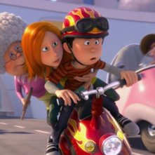 Ted, Audrey e nonna Norma in una scena del film Lorax - Il guardiano della foresta