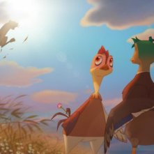 Leafie - La storia di un amore: la gallinella Leafie in una scena del film