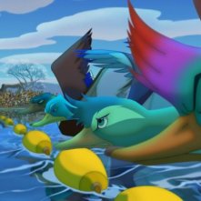 Leafie - La storia di un amore: una movimentata scena del film