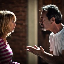 Rocco Papaleo con Luciana Littizzetto in una scena della commedia E' nata una star?