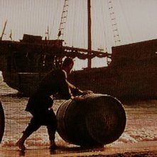 I cavalieri che fecero l'impresa - i cavalieri si preparano alla partenza (scenografia di G. Pirrotta)