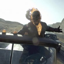 Ghost Rider: Spirito di vendetta, il motociclista fantasma in una scena del film