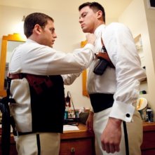 Channing Tatum e Jonah Hill in una scena di 21 Jump Street