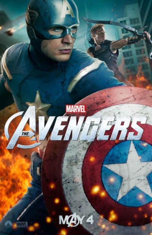 The Avengers Nuovo Character Poster Di Capitan America Chris Evans Sullo Sfondo Appare Haweye 234201