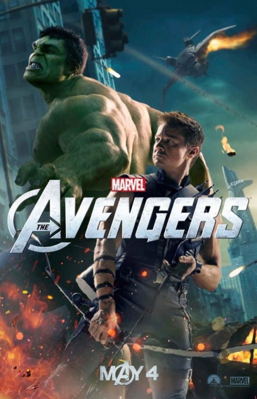 The Avengers Nuovo Character Poster Di Haweye Jeremy Renner Sullo Sfondo Appare Hulk 234219