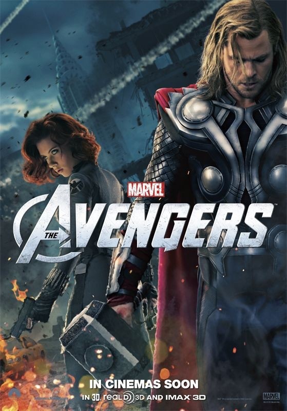 The Avengers Nuovo Character Poster Di Thor Chris Hemsworth Sullo Sfondo Appare Black Widow 234355