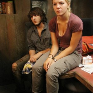 The River: Scott Michael Foster ed Eloise Mumford in una scena (episodio A Better Man)
