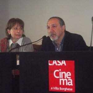 Enzo De Camillis e Benedetta Buccellato durante la presentazione del corto UNO STUDENTE DI NOME ALESSANDRO