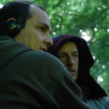 Sàmara: il regista Massimo D'orzi insieme a Marco Baliani sul set del film