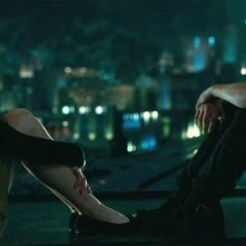 Jennifer Lawrence e Josh Hutcherson in Hunger Games: una scena del film