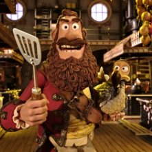 Pirati! Briganti da strapazzo: Cannone Matto, il Capitano dei Pirati, con Polly in una divertente scena del film