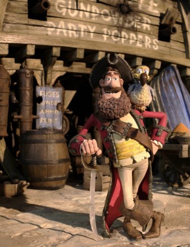 Pirati! Briganti da strapazzo: il Capitano dei Pirati in una scena del film