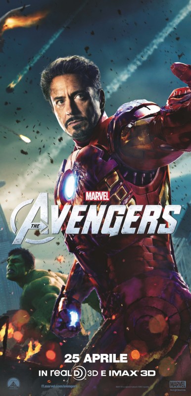 The Avengers Robert Downey Jr E Iron Man In Uno Dei Character Poster Italiani Del Film In Coppia Con 235052