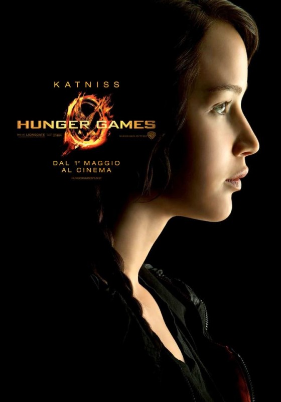 Hunger Games Character Poster Italiano Per Katniss Jennifer Lawrence 235292