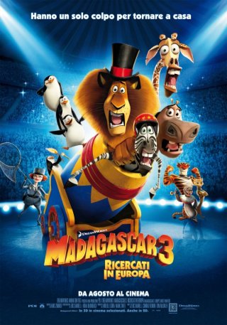 Madagascar 3: ricercati in Europa, la nuova locandina italiana del film
