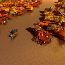Seafood - Un pesce fuor d'acqua: il panorama in un'immagine dall'alto tratta dal film