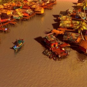 Seafood - Un pesce fuor d'acqua: il panorama in un'immagine dall'alto tratta dal film