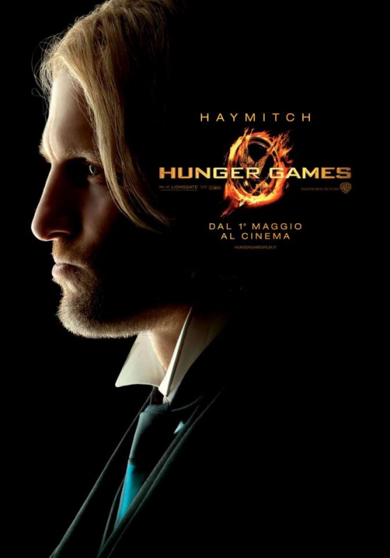 The Hunger Games Character Poster Italiano Per Haymitch Woody Harrelson 235289