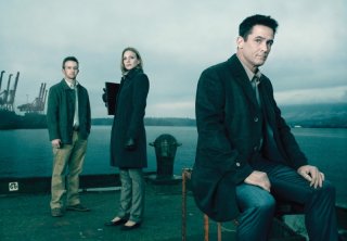 The Killing: Eric Ladin, Kristin Lehman e Billy Campbell in una immagine promozionale della stagione 2