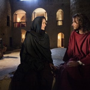 Alissa Jung con Andreas Pietschmann nella fiction Maria di Nazareth