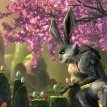 Le 5 leggende: il Coniglietto di Pasqua in una scena del nuovo film d'animazione della Dreamworks