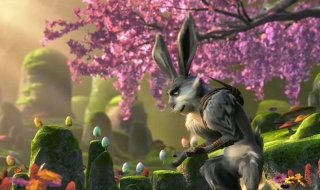 Le 5 leggende: il Coniglietto di Pasqua in una scena del nuovo film d'animazione della Dreamworks