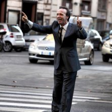 Roberto Benigni sul set di To Rome with Love