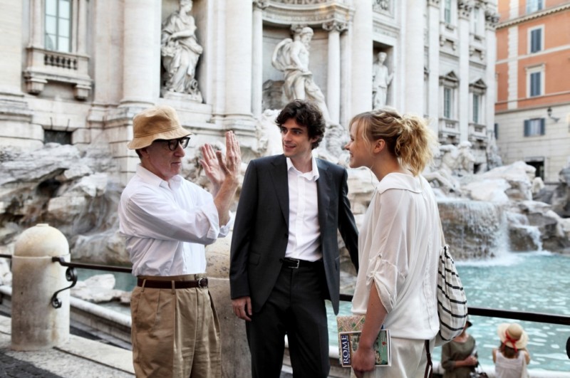 To Rome With Love Woody Allen Sul Set Del Film Con Flavio Parenti E Alison Pill 236049