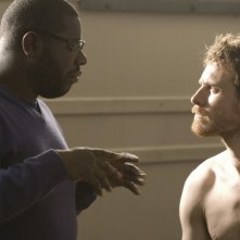 Hunger: Michael Fassbender sul set del film insieme al regista Steve McQueen