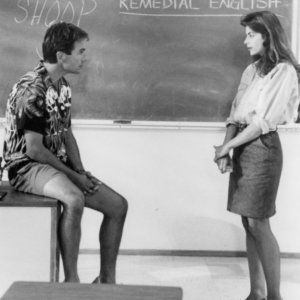 Kirstie Alley con Mark Harmon in una foto promo di Lezioni d'estate