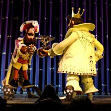 Pirati! Briganti da strapazzo: il Capitano dei Pirati in una divertente scena del film